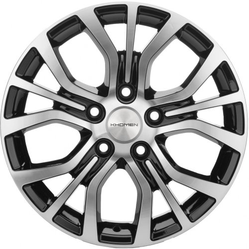Диски Khomen Wheels KHW1608 (Multivan) 6,5x16 5x120 ET51 dia 65,1 black-FP - 1