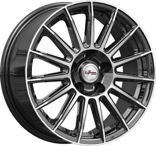 Диски iFree Азур 6,5x16 5x108 ET33 dia 67,1 блэк джек - 1
