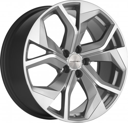 Диски Khomen Wheels KHW2006 (Q8) 8,5x20 5x112 ET20 dia 66,5 brilliant silver-FP Россия - 1