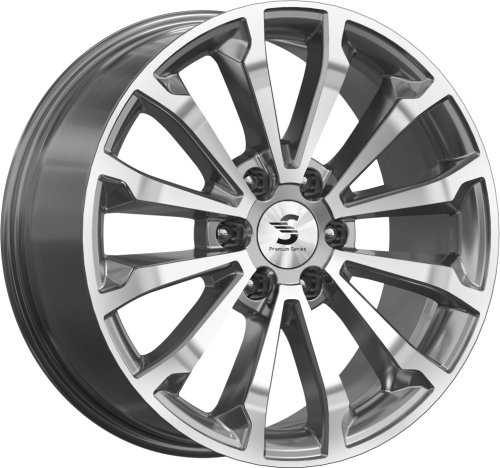 Диски K&K Premium Series КР006 (20_Land Cruiser Prado) 8,5x20 6x139,7 ET25 dia 106,1 diamond gloss graphit - 1