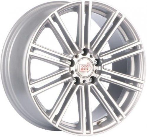 Диски 1000 Miglia MM1005 9,5x19 5x120 ET45 dia 74,1 silver high gloss - 1