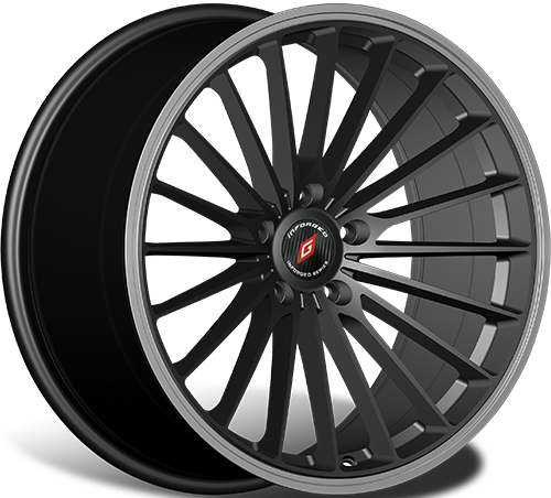 Диски Inforged IFG36 8x18 5x120 ET30 dia 72,6 black machined lip - 1