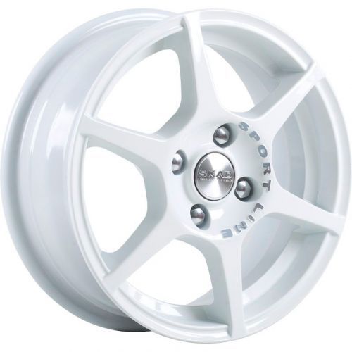Диски Скад Ягуар 5,5x14 4x100 ET38 dia 67,1 алмаз белый - 1