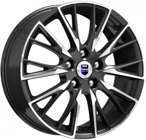 Диски K&K Солт 6,5x17 5x114,3 ET45 dia 66,1 алмаз черный Россия - 1