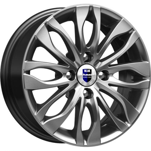 Диски K&K Канзаши 5,5x14 4x108 ET24 dia 65,1 дарк платинум - 1