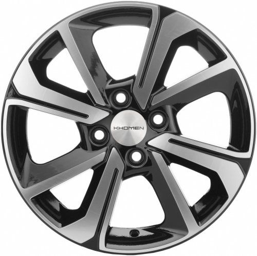 Диски Khomen Wheels KHW1501 (Rio II) 6x15 4x100 ET46 dia 54,1 black-FP Россия - 1