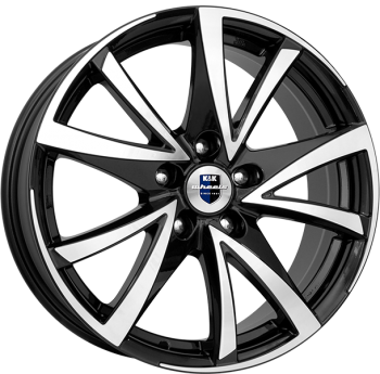 Диски K&K Игуана 7x17 5x114,3 ET40 dia 66,1 алмаз черный - 1
