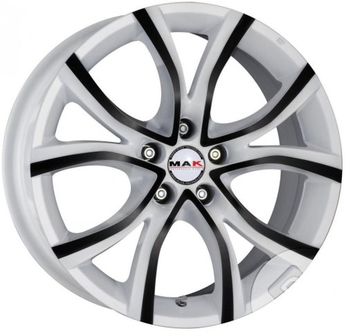 Диски MAK Nitro 5 7,5x17 5x108 ET45 dia 72 anod white black - 1