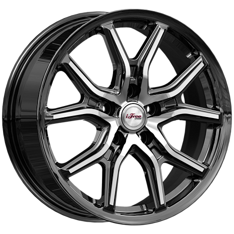 Диски iFree Страйк 6,5x17 5x114,3 ET37 dia 66,6 блэк джек - 1