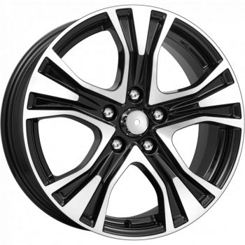 Диски Replica K&K Toyota (КС673) 7x17 5x114,3 ET45 dia 60,1 алмаз черный - 1