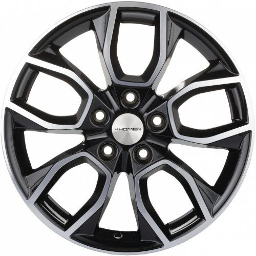 Диски Khomen Wheels KHW1713 (SantaFe) 7x17 5x114,3 ET47 dia 67,1 black-FP Россия - 1