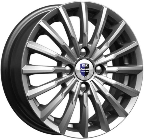 Диски K&K Акцент 5,5x14 4x100 ET45 dia 67,1 дарк платинум Россия - 1