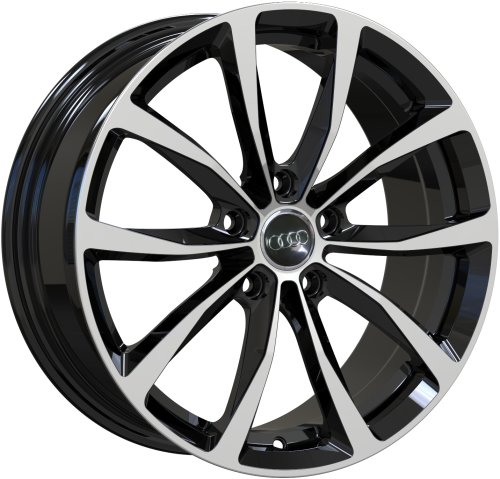 Диски Кованные диски Wolf Audi Q3 7x17 5x112 ET50 dia 57,1 черный+полировка - 1