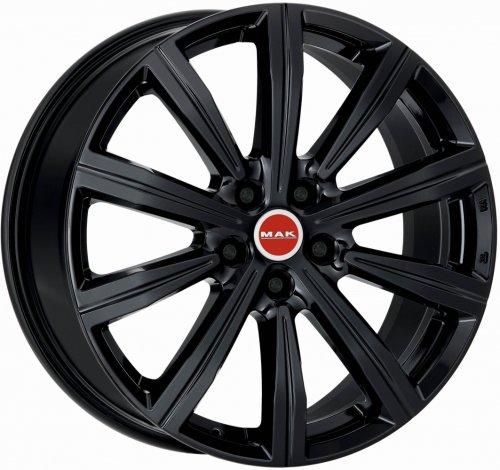 Диски MAK Birmingham 9,5x22 5x120 ET43 dia 72,6 gloss black - 1