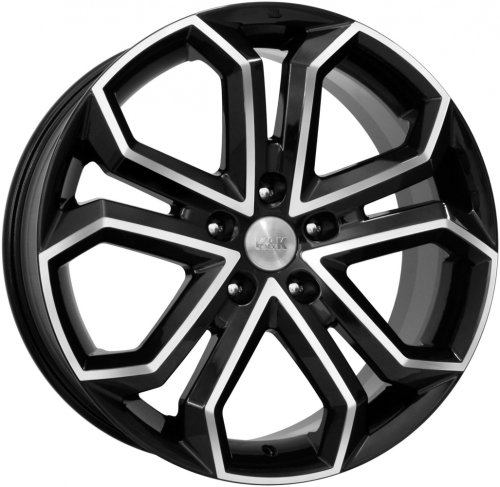 Диски K&K Пандора 8,5x19 5x120 ET45 dia 67,1 алмаз черный - 1