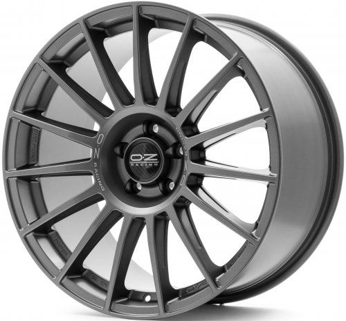 Диски OZ Racing Superturismo LM 8x18 5x112 ET48 dia 75 matt graphite + silver lettering - 1