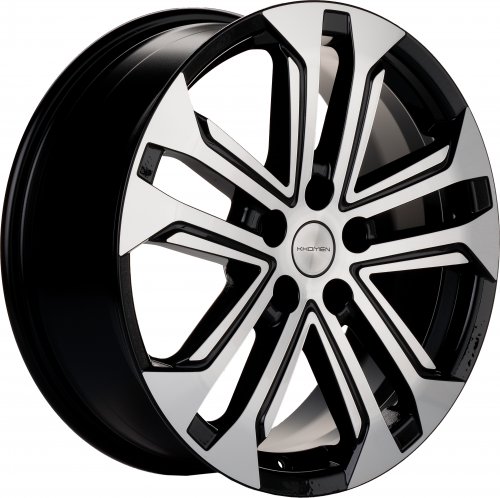 Диски Khomen Wheels KHW1803 (Jolion) 7x18 5x114,3 ET37 dia 66,5 black-FP - 1