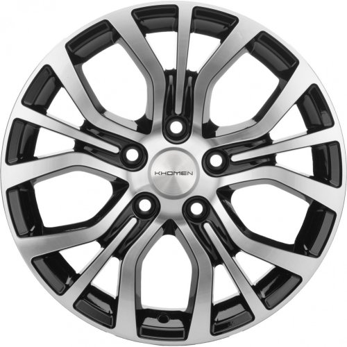 Диски Khomen Wheels KHW1608 (Mitsubishi) 6,5x16 5x114,3 ET38 dia 67,1 black-FP - 1