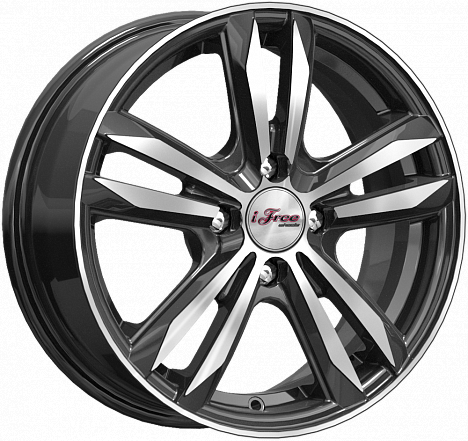 Диски iFree Маскот 6x15 4x100 ET40 dia 67,1 блэк джек Россия - 1