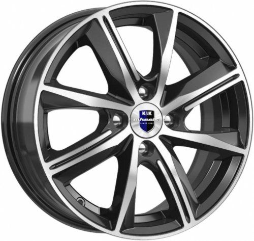 Диски K&K Арнар 7x17 5x114,3 ET40 dia 66,1 алмаз черный Россия - 1