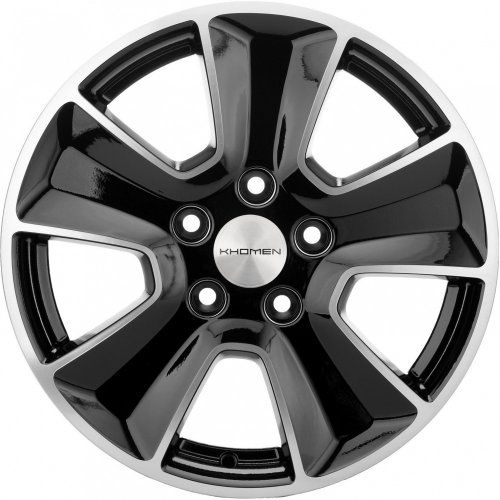 Диски Khomen Wheels KHW1601 (Duster) 6,5x16 5x114,3 ET50 dia 66,1 black-FP - 1