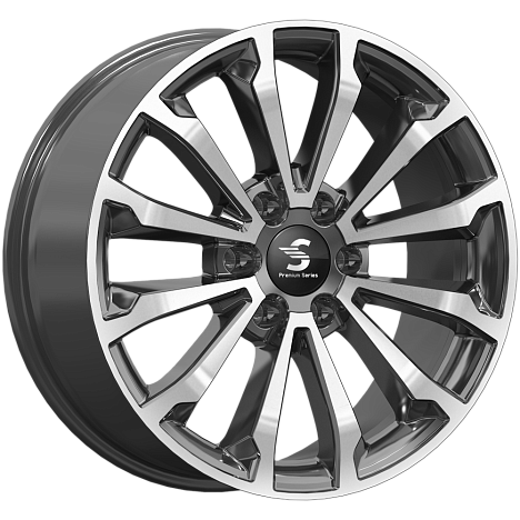 Диски K&K Premium Series КР006 (20_Land Cruiser Prado) 8,5x20 6x139,7 ET25 dia 106,1 diamond black gris - 1