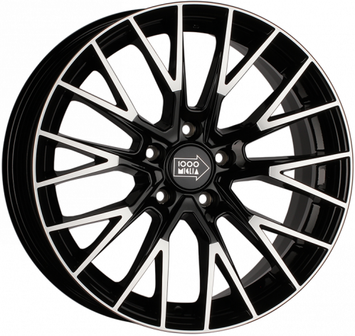 Диски 1000 Miglia MM1009 7x17 5x112 ET40 dia 57,1 gloss black polished - 1