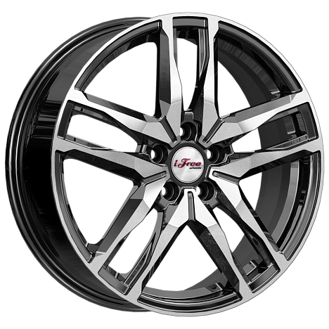 Диски iFree Бомбей 6,5x18 5x114,3 ET42 dia 67,1 блэк джек - 1
