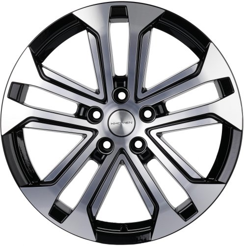 Диски Khomen Wheels KHW1803 (Chery Tiggo 4/Tiggo 7 Pro) 7x18 5x108 ET33 dia 60,1 black-FP - 1
