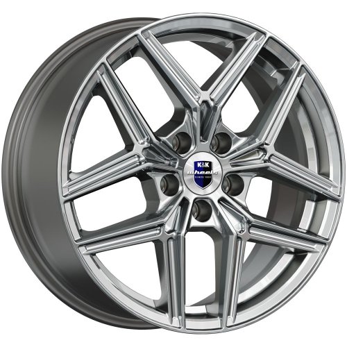 Диски K&K Юнион 7x17 5x114,3 ET35 dia 60,1 дарк платинум Россия - 1