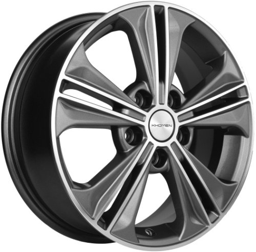 Диски Khomen Wheels KHW1603 (Creta/Seltos) 6x16 5x114,3 ET43 dia 67,1 gray-FP - 1