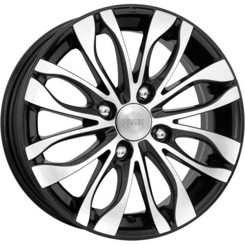 Диски K&K Канзаши 5,5x14 4x108 ET34 dia 65,1 алмаз черный - 1