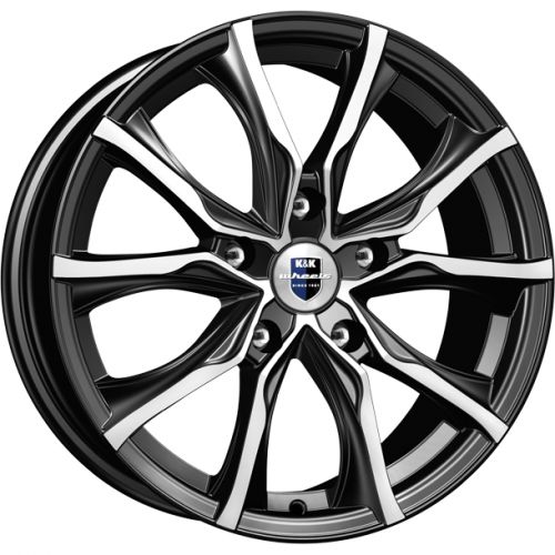Диски K&K Твист 7,5x17 5x114,3 ET46 dia 67,1 алмаз черный - 1