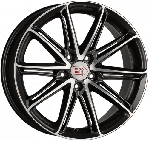 Диски 1000 Miglia MM1007 7,5x17 5x112 ET45 dia 66,6 dark anthracite polished - 1