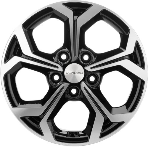 Диски Khomen Wheels KHW1606 (Huyndai/Kia) 6,5x16 5x114,3 ET50 dia 67,1 black-FP - 1
