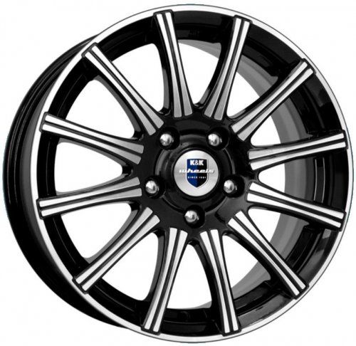 Диски K&K Сиеста 7x16 4x108 ET32 dia 65,1 алмаз черный - 1