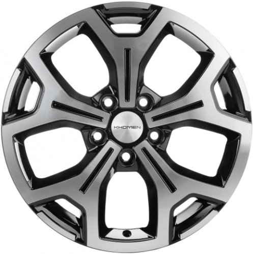 Диски Khomen Wheels KHW1710 (Haval F7/F7x) 6,5x17 5x114,3 ET40 dia 64,1 black-FP - 1