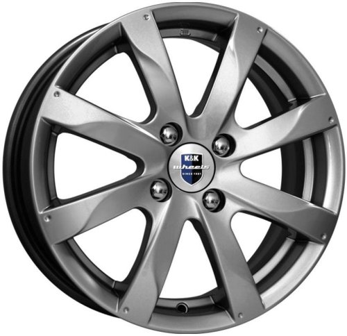 Диски K&K Джемини 5,5x14 4x100 ET39 dia 67,1 дарк платинум Россия - 1