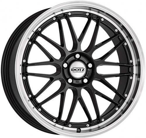 Диски Dotz Revvo dark 8x18 5x112 ET48 dia 70,1 black polished lip - 1