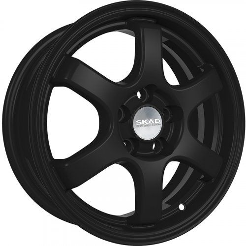 Диски Скад Киото 6x15 4x100 ET38 dia 67,1 черный бархат - 1
