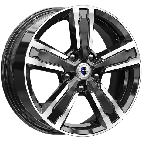 Диски K&K Оклахома 6,5x16 5x100 ET45 dia 67,1 алмаз черный Россия - 1