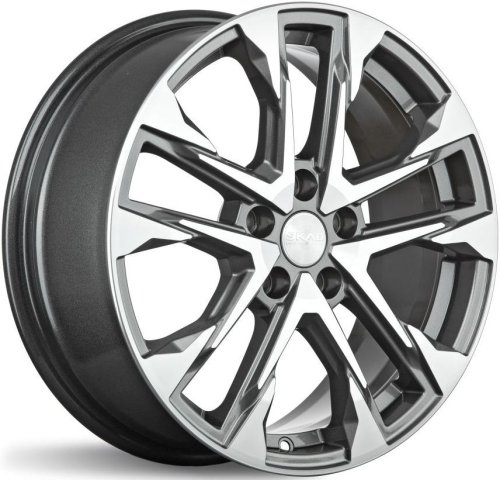 Диски Скад Атакор 7x17 5x114,3 ET39 dia 60,1 алмаз графит - 1