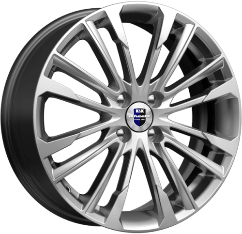 Диски K&K Сильверстоун 6,5x17 4x100 ET45 dia 67,1 сильвер Россия - 1