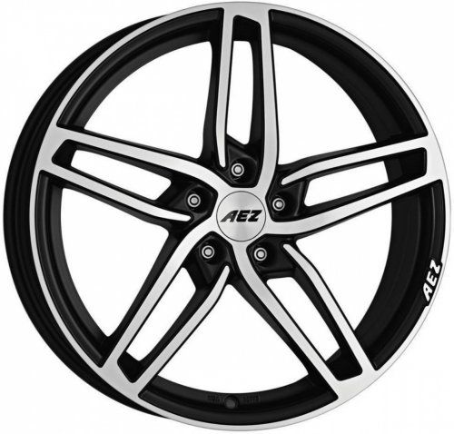 Диски AEZ Genua dark 7.5x17 5x112 ET36 dia 66.6 black polished - 1