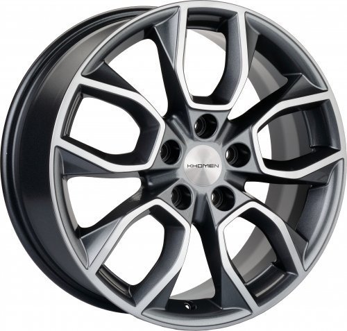 Диски Khomen Wheels KHW1713 (Sportage) 7x17 5x114.3 ET48.5 dia 67.1 gray-FP - 1