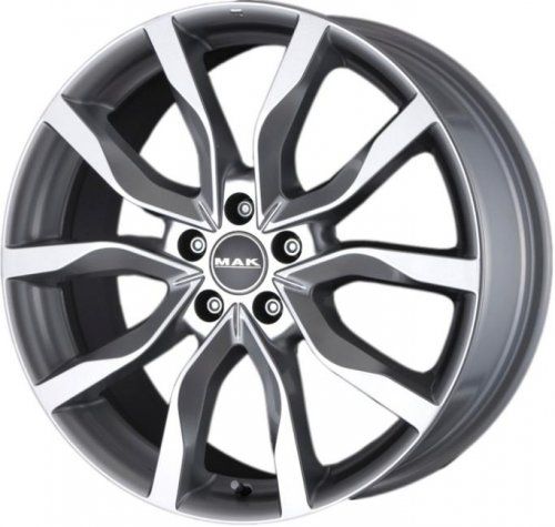 Диски MAK Highlands 7x17 5x108 ET45 dia 63,3 gun metallic mirror - 1