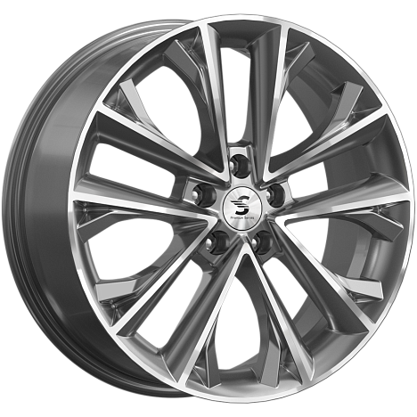 Диски Premium Replica Wheels КР012 7x18 5x114,3 ET37 dia 66,6 diamond gloss graphite - 1