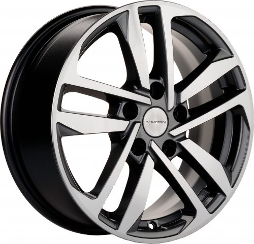 Диски Khomen Wheels KHW1611 (Qashqai) 6.5x16 5x114.3 ET40 dia 66.1 gray-FP - 1