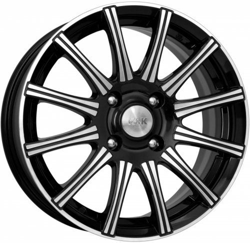 Диски K&K Сиеста 6x15 4x100 ET50 dia 60,1 алмаз черный SK - 1