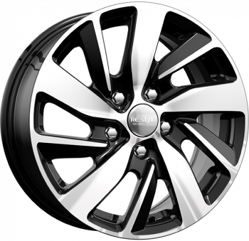Диски K&K КС741 6,5x16 5x114,3 ET47 dia 66,1 алмаз черный Россия - 1